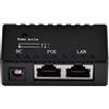 Zerone Adattatore per Iniettore Power Over Ethernet Splitter Poe per Rete LAN (Nero)