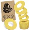 MySweetStitch - 25 x FreeStyle Libre 1 & 2 cerotti sensore, Ringpatch Ø 65mm, interno Ø 28mm, cerotto impermeabile, traspirante, delicato sulla pelle, Giallo