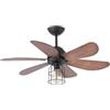 FARO BARCELONA Faro 33703 - Chicago Ventilatore da soffito Nero