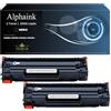 alphaink 2 Toner Neri Compatibili con HP CE285A 85A per HP LaserJet Pro P1102 P1102W M1212NF M1132 MFP M1217NFW M1132 M1212 M1130 P1100 M1136 M1210 M1210MFP M1134MFP M1134 M1137 MFP (2 Nero)