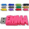 CLE USB FUN Chiavetta USB personalizzata con il tuo testo - il colore di tua scelta - USB 3.0 - 8 Go, 16 Go o 32 Go - un regalo originale e unico (8 GB, Rosa)