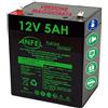 ANFEL Batteria ricaricabile al piombo 12V 5.2Ah 5Ah per UPS APC alimentazione di emergenza allarme lampade 90 x 70 x 101 mm