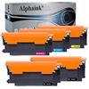 alphaink 5 Toner SENZA CHIP Compatibili con HP 117A W2070A W2071A W2072A W2073A per stampanti HP MFP 178nw 179fnw 150nw 150a Color Laser 150a 150nw MFP 178nw MFP 179fnw