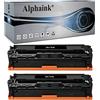 alphaink 2 Toner neri Compatibili con Canon CRG-718-BK per stampanti Canon i-Sensys MF-8540, MF-700, MF-728, MF-8330, MF-8350, MF-8360, MF-8340 - LBP-7200, LBP-7210CDN, LCP-7600, LBP-7680CX, LBP-7660