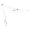 Neatfi XL Lampada da Scrivania LED 2200 Lumen 24W con Morsetto - Illuminazione Senza Ombre | 4 Livelli di Intensità | Ufficio Domestico e Hobby | Testa Larga 50 cm (Bianco, Non-CCT con morsetto)