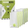 NORDIC® Sacchetti sottovuoto (set da 6) in 80 x 60 cm e 80 x 100 cm, senza BPA, con etichette, sacchetti sottovuoto per coperte, vestiti e molto altro ancora - Vacuum Storage Bags in L e XL