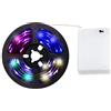 cuzile, striscia di luci a LED bianche scatoletta con batterie, interruttore, funzionamento a batteria, multicolore