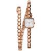 Breil Orologio da donna Pure Watches con cinturino in acciaio, movimento Time Just - 2H al quarzo, Cinturino: oro rosa; Quadrante: bianco, ONE SIZE, Bracciale