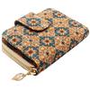 boshiho Portafoglio vegano in sughero, piccolo design con cerniera, con porta carte di credito, portamonete, regalo ecologico e vegano, Colore A., 11.5*2.5*10cm, Vegano