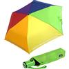 iX-brella Ombrello Mini per Bambini con Sicurezza Reflex Extra Leggero, Arcobaleno automatico, 95 cm - Ombrello tascabile automatico