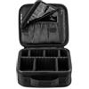 FORRICA Beauty Case da Viaggio Donna Borsa Cosmetica Professionale Portatile Trousse Make Up Organizers Trucchi Ragazza Valigetta Porta Trucchi con Divisori Regolabili Nero