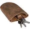 STILORD 'Monty' Borsa Portachiavi Pelle Astuccio Chiave per Uomo Donna Vintage Borsellino Chiavi Auto Casa Custodia Cuoio Genuino, Colore:marrone medio
