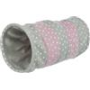 Trixie Tunnel da gioco, pile, ø 25 × 50 cm, Grigio/Rosa