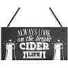 RED OCEAN Bright Sidro Life Bar Pub Man Cave Alcohol Funny Novelty Targa da appendere con scritta in lingua inglese (lingua italiana non garantita)