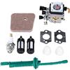 Hicello Kit carburatore di ricambio per Stihl FS38, FS45, FS55, FS110R, FS130R, FS100, decespugliatore di erbacce, parte con kit di messa a punto C1Q-S186 C1Q-S97 C1Q-S174