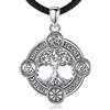 AEONSLOVE Collana Lupo Vichingo Argento 925 per Uomo Donna, Ciondolo Rune Vichinghe/Albero della Vita Yggdrasil/Drago Vintage/Martello di Thor/Vegvisir, Gioielli Vichinghi Uomo