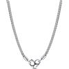 PANDORA Collana Moments in argento Sterling con borchie e chiusura a cuore, 45