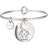 ZUKY Bracciale donna in acciaio con animaletti dolcissimi