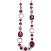 BULINLIN Collana lunga da donna con perle in stile boho, in argento, per anniversario di matrimonio, gioiello alla moda, Resina Vetro Perla
