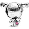 Annmors Donna Ciondolo Bambina Argento 925 Colgantes per Charm Bracciale