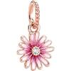 MariaFonte Charm New 2025 Compatibile Tutte Marche Margherita Blu Rosa Ciondoli Originale Charming Beads Argento 925 Amicizia Mamma Bead Portafortuna Cuore Famiglia Perline Natale Donna Set