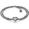 SERASAR Cavigliera Acciaio Chirurgico 316L Donna - con Placcatura 18k in Oro/Nero/Rosa, da di Lunghezza Regolabile, Idea Regalo per Gioielli Moglie, Fidanzata e Amiche