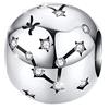 MariaFonte Maria Fonte bead charm segno zodiacale pesci in argento sterling 925, compatibile con le più diffuse marche di braccialetti e collane.