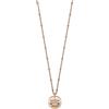 KIDULT Collana Laurea Dreams - Acciaio 316L Oro Rosa E Smalto, 44 Cm
