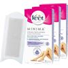 Veet Minima Strisce Depilatorie Corpo e Gambe, 80 Strisce, Formula Ipoallergenica Con 50% in meno di ingredienti chimici, Maxi formato, 5 confezioni