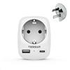 TESSAN Adattatore Australia, 3 in 1 Adattatore Presa Australiana con USB C e USB A, 2500W Presa Australiana per Cina, Argentina, Nuova Zelanda