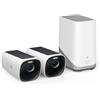 eufy Security eufyCam S330(eufyCam 3), telecamera wi-fi esternoi, telecamera pannello solare, risoluzione 4K, riflettore e visione notturna a colori, Nessun Costo Mensile, Kit di 2 telecamere