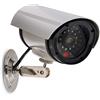 kwmobile Finta Telecamera di Sorveglianza - Videocamera Deterrente da Esterno con Luci LED rosse - Finta Telecamera di Videosorveglianza a Batteria