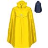 HOCK Poncho impermeabile per bicicletta Rain Light, con cappuccio e apertura laterale, extra leggero, per uomo e donna, 100% impermeabile, con nastro antipioggia incluso, giallo., XL