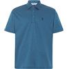 El Búho Nocturno Polo Uomo Maniche Corta Estivo Puro Cotone Golf Tennis Padel Tinta Unita Senza Tasca, (Polo Blu 0009_33), (3XL)