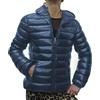 Fantasy Giacca Piumino Ecologico Trapuntino Cappuccio Invernale Ragazza Donna (48 XXL IT Donna, Blu Jeans)