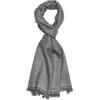 Lorenzo Cana Sciarpa Italiana Pashmina 100% Cashmere 27,9 x 180,3 cm A spina di pesce Grigio Beige 7831511