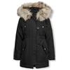 ONLY KIDS ONLY Kogiris - Parka Otw Noos Giacca, Bambine e ragazze, Nero (Black/Fur Light Grey), 146