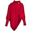 styleBREAKER Poncho da Donna in Maglia fine con Motivo a treccie e Maniche, Collo a Scialle 08010055, Colore:bordò-Viola