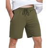 Wayleb Pantaloncini Uomo Sportivi Pantaloni Corti Cotone Shorts Uomo Estivi Bermuda con Tasche per Palestra Basket Running