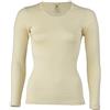 Engel Natur, Maglietta Intima/Camicia da Donna, 70% Lana (Biologica), 30% Seta (42-44 EU, Ecrù)
