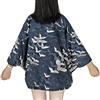 G-like - Kimono giapponese, vestito tradizionale da donna, costume tradizionale Haori, in stile Tokio Harajuku con motivo drago, giacca antica, da notte, accappatoio da notte, Blu, taglia unica