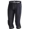 COOLOMG Pantaloni da basket con ginocchiera per bambini, a compressione a 3/4, leggings imbottiti