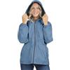 PERLETTI Giacca Impermeabile Donna Antivento Leggera - Giacca a Vento Pioggia Sportivo con Cappuccio e Dettagli Catarifrangenti - Trench Impermeabile Ragazza Antipioggia Corsa Outdoor (S, Blu)