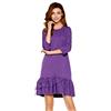Lemoniade Elegante Vestito Corto Donna a Manica Lunga o Corta per aperitivo/Ufficio/Festa, MOD. 5 Lilla, S