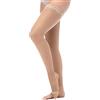Relaxsan Basic 870A (Nero, tg.4) calze autoreggenti compressive 140 den punta aperta