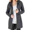 Vancavoo Felpe con Cappuccio Donna Manica Lunga Cappotto con Zip Cappotto Scollo a V Top Casual Chic Eleganti Tinta Unita Felpa Cardigan Autunno Invernali Felpe,Grigio Scuro M