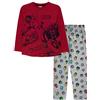 Popgear Marvel Comics Avengers Classic Quotes Ragazzi lungo Pajamas Set Red Heather Grey / 146 | Iron Man Capitan America Thor Hulk, Ragazzi pigiama, i vestiti dei bambini, compleanno dei capretti Idea regalo