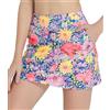 Westkun 38cm Mini Gonne Tennis Donna Gonna da Golf Atletiche a Vita Alta Gonna con Pantaloncino 3 Tasche Corsa Sportivo Allenamento Skort Estate M