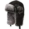Insun Unisex Cappello da Aviatore Cappelli con Pelliccia Sintetica Berretto Antivento Invernale Marrone XL Circonferenza del Cappello 60cm