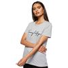 Tommy Hilfiger T-shirt Maniche Corte Donna Heritage Scollo Rotondo, Grigio (Light Grey Heather), L